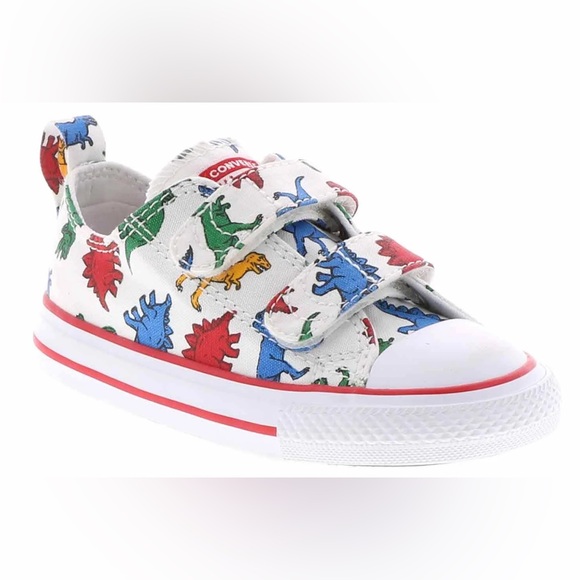 Converse Chuck Taylor All Star Toddler Boys Dinosaur Low Top Sneakers Size 6 - Picture 1 of 10